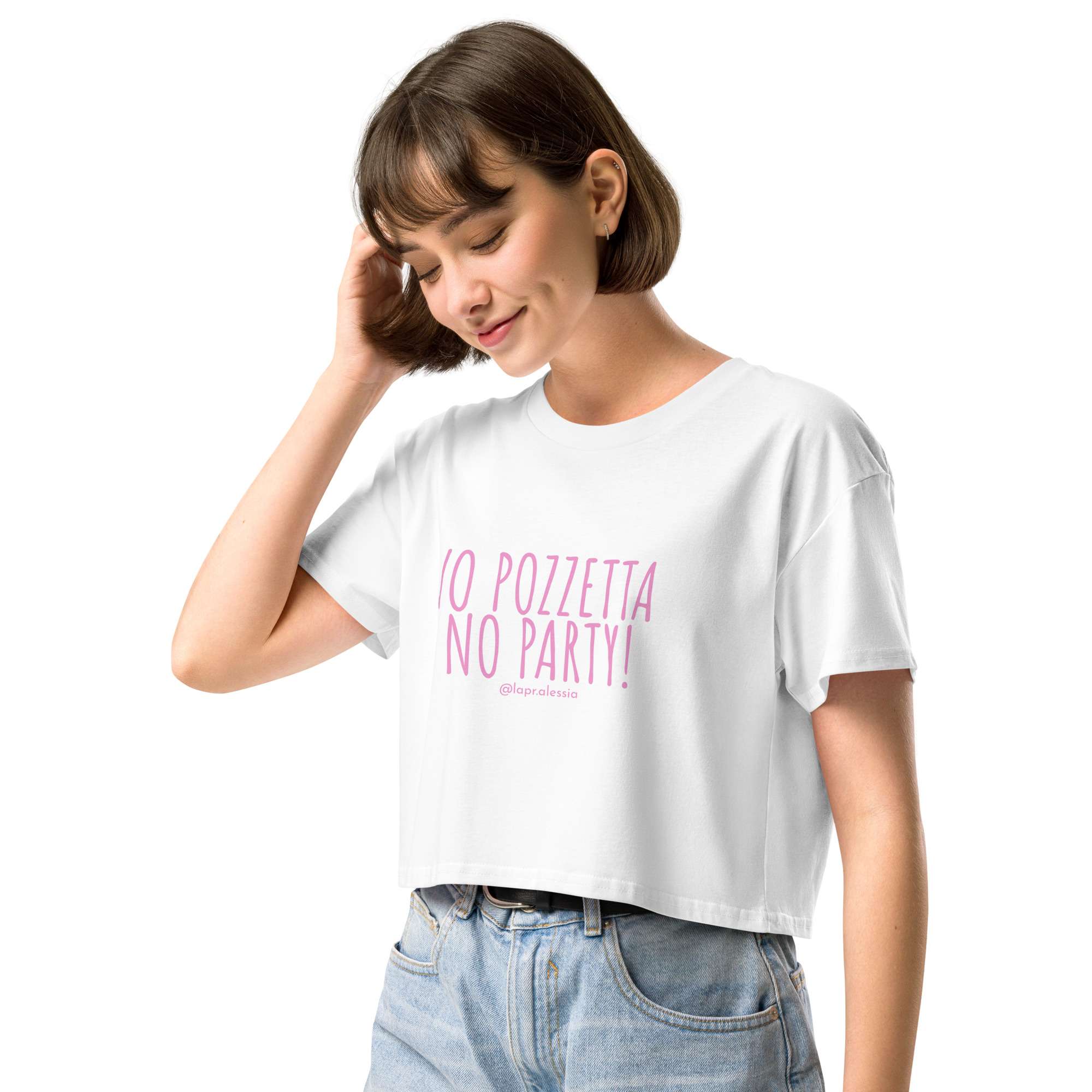 Crop top No Pozzetta, No Party! - immagine 10